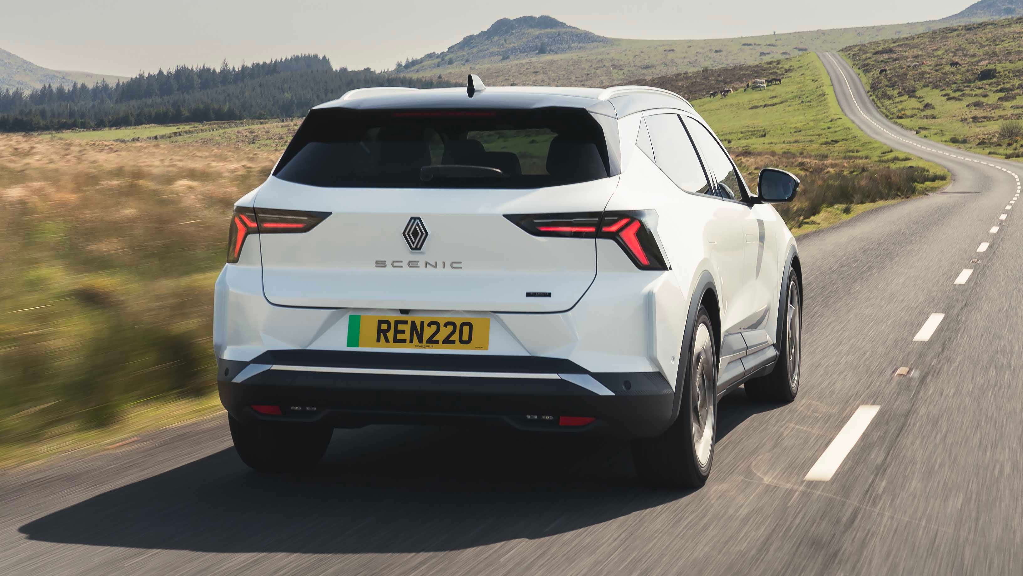 Renault Scenic E-Tech driving rear view