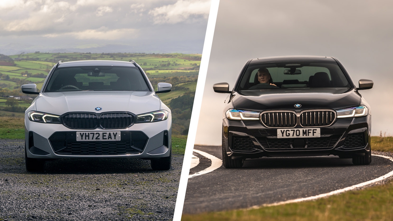 BMW 3 Series vs BMW 5 Series front