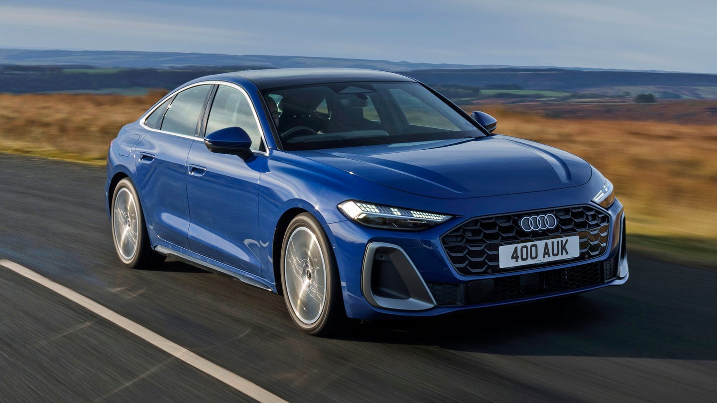 New Audi A5 driving