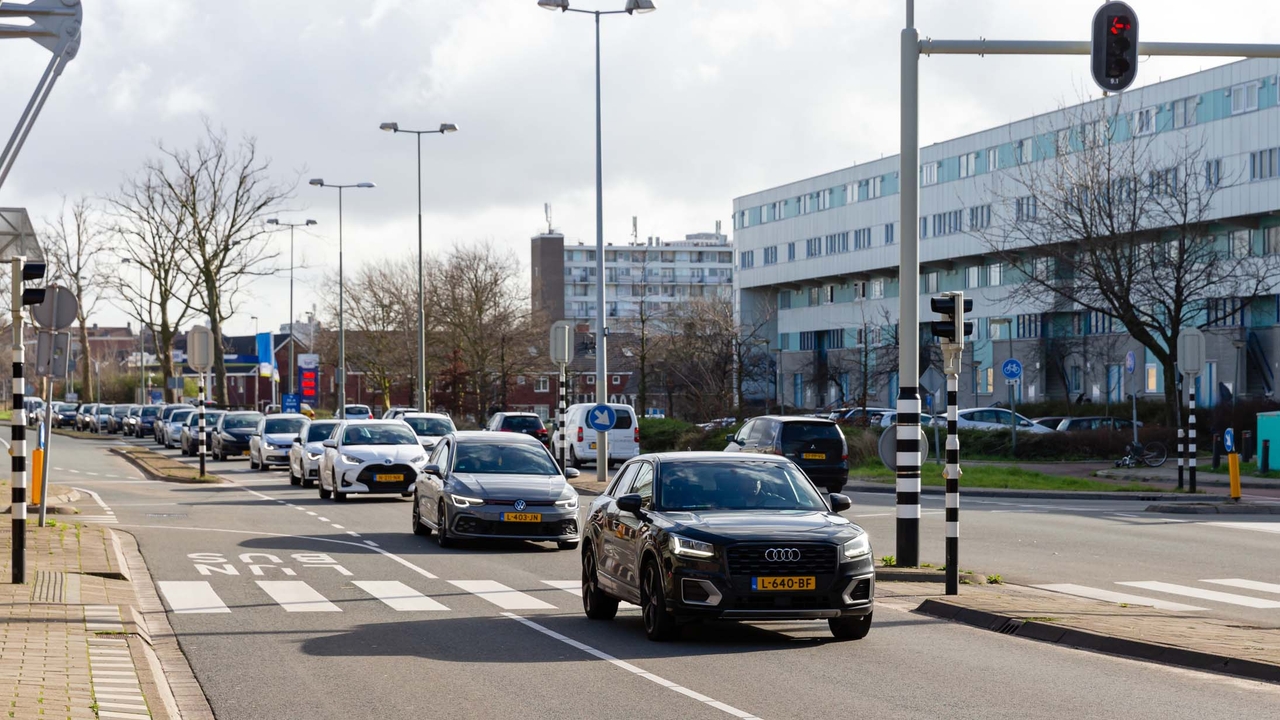 Dutch town road scene