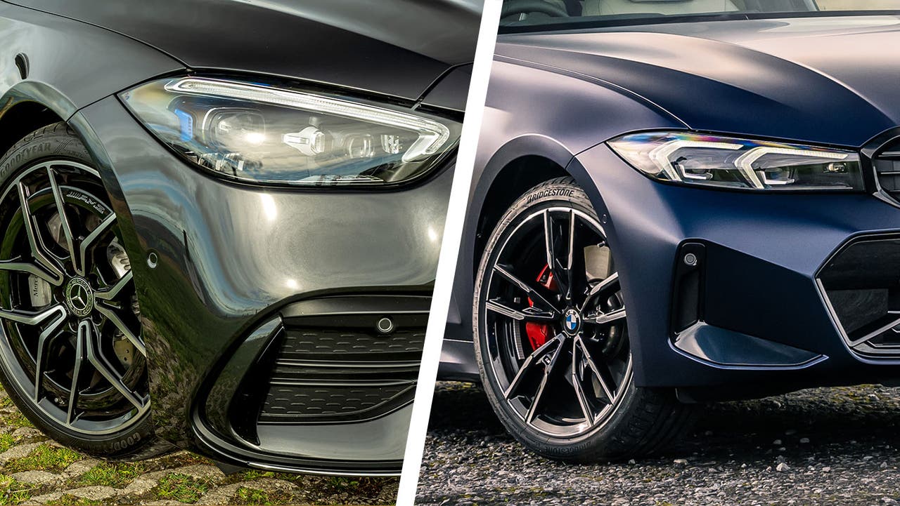 Mercedes C-Class vs BMW 3 Series headlight