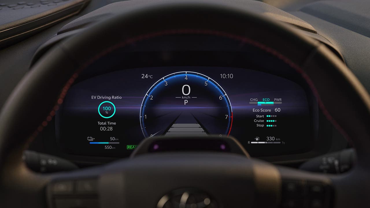 New Toyota C-HR engines – driver's dials