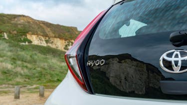 Toyota Aygo tailgate badge