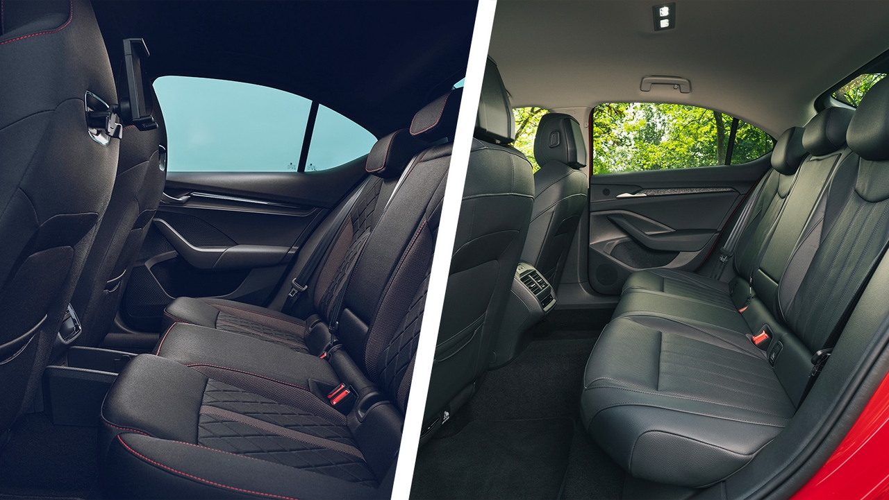 Skoda Octavia vs Superb rear seats