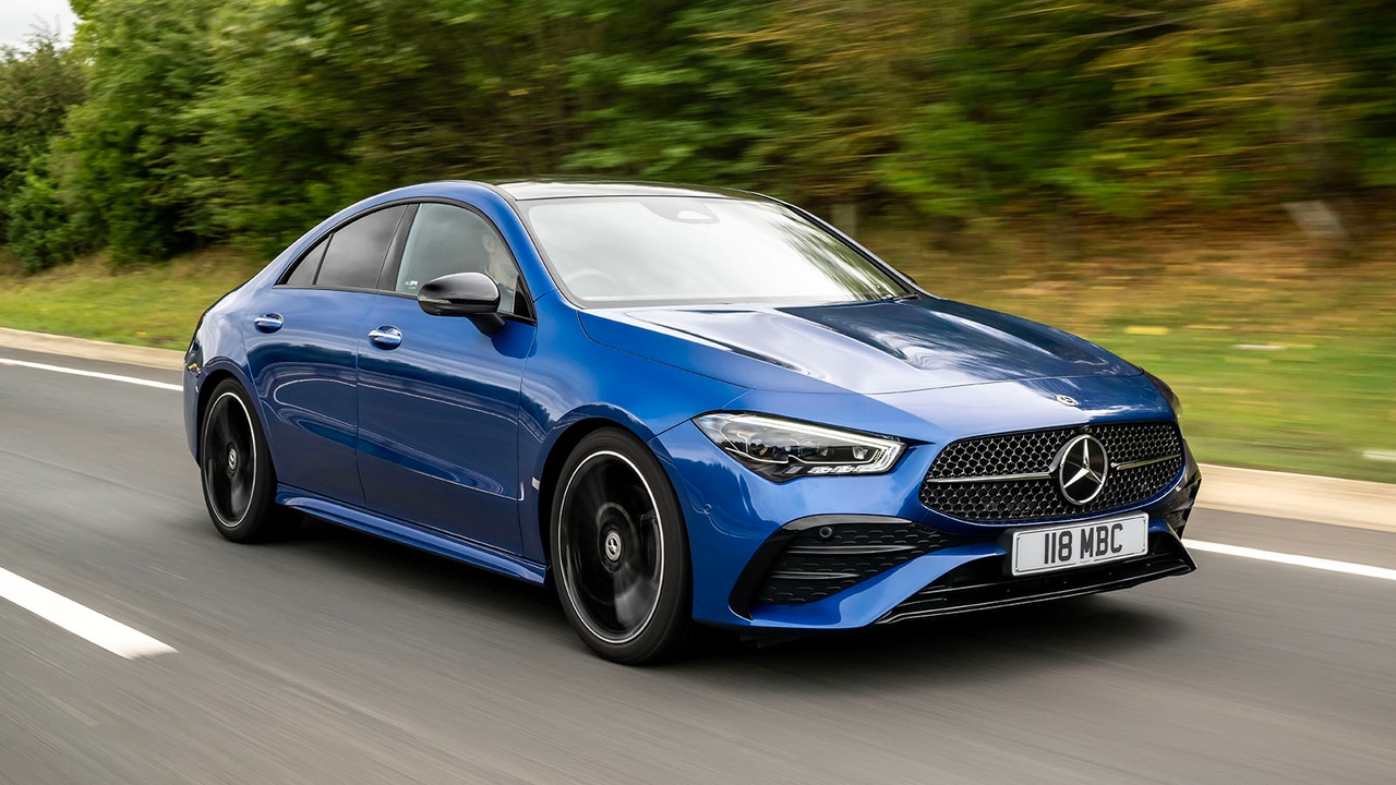 Mercedes CLA in blue