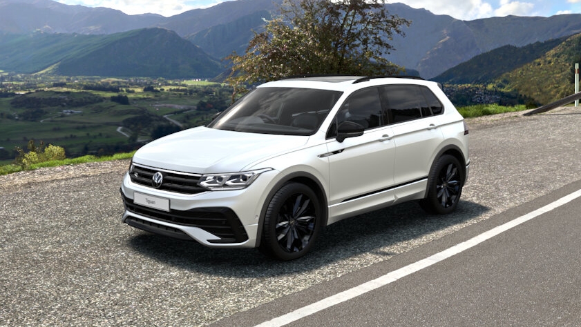 VW Tiguan Black Edition (painted white)