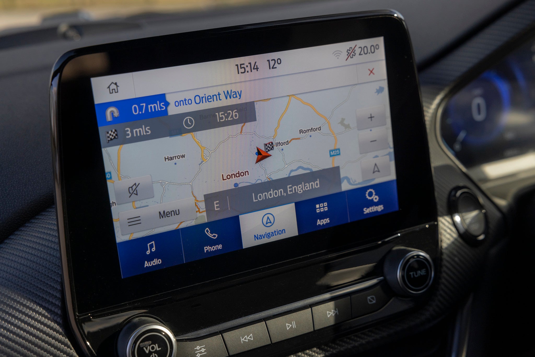 Ford Fiesta infotainment screen