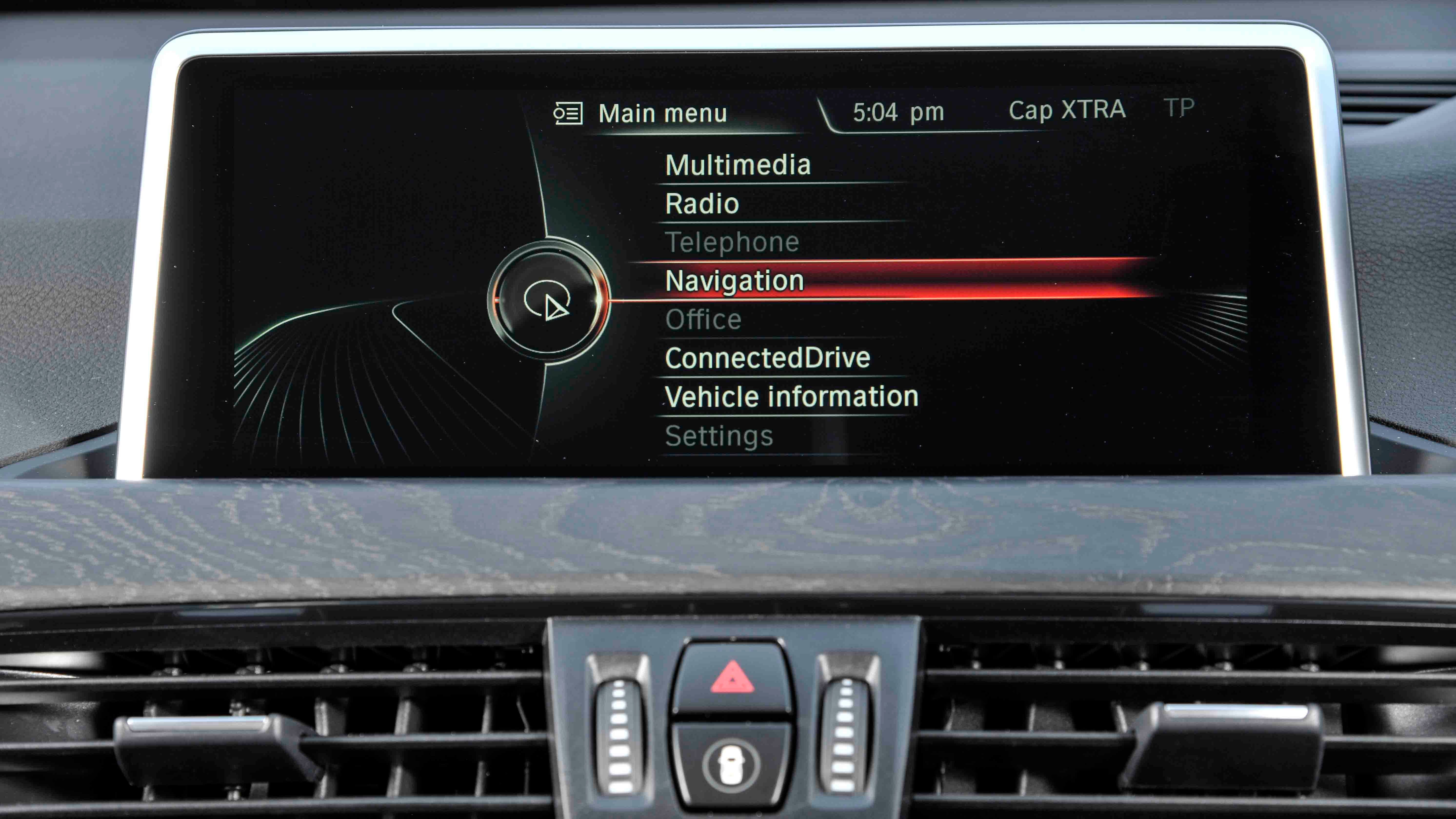 BMW X1 infotainment system