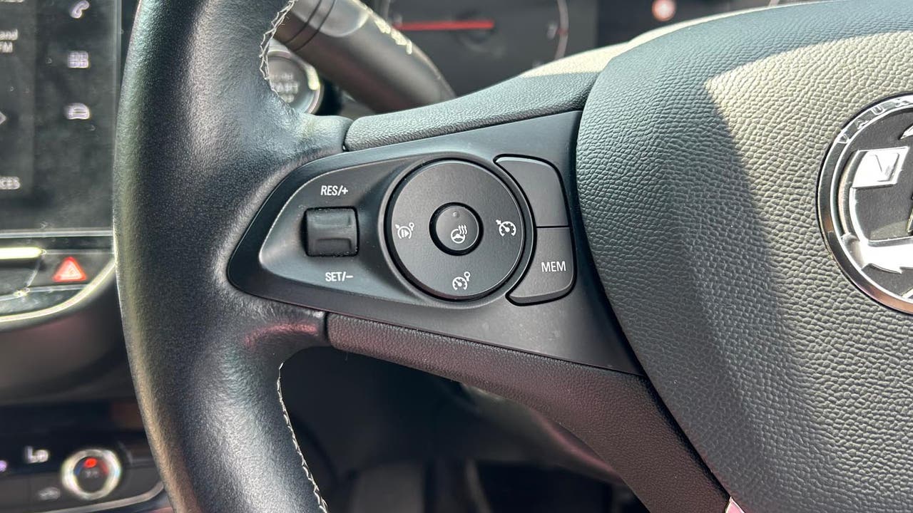 Vauxhall Corsa cruise control buttons