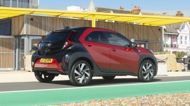 Toyota Aygo X review image rear three quarter