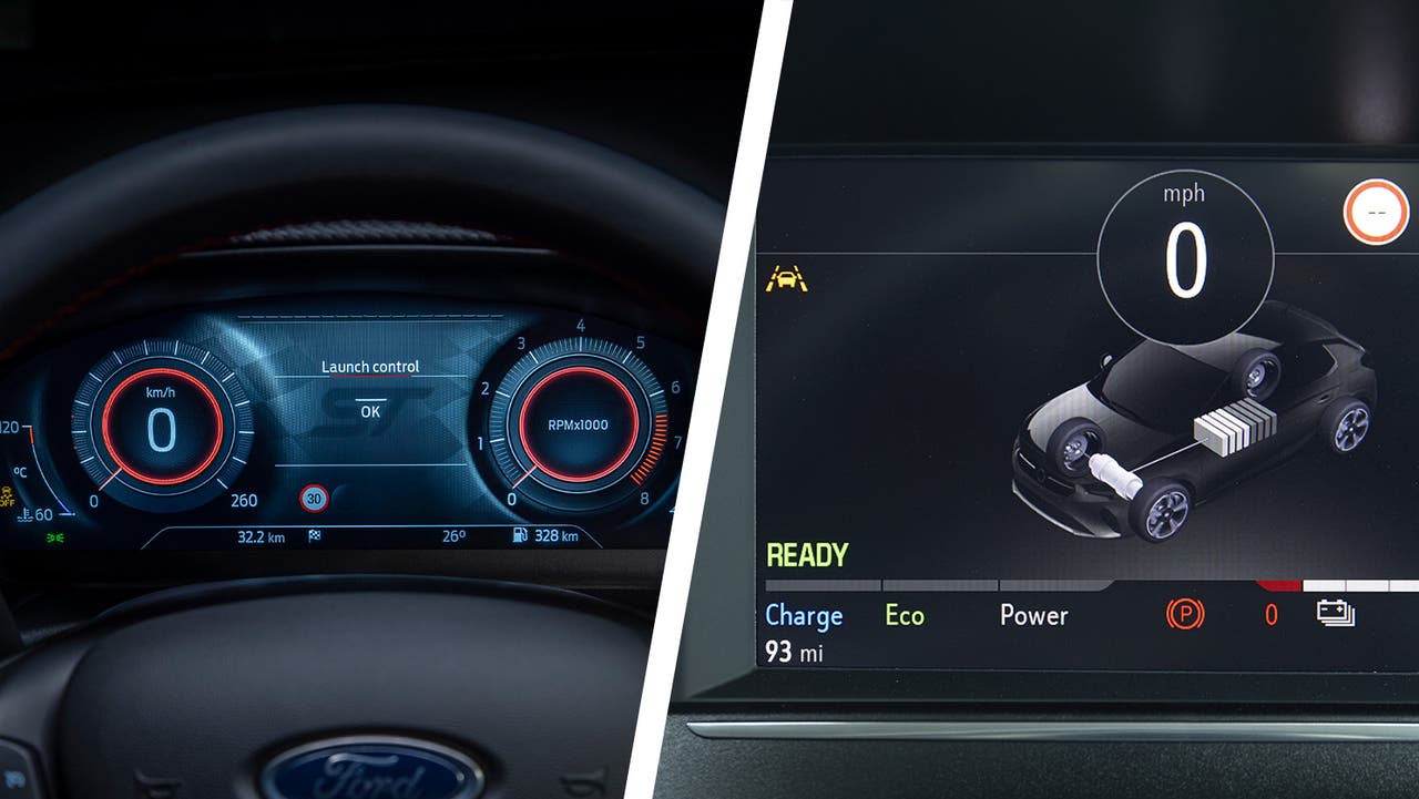 Ford Fiesta vs Vauxhall Corsa – driver's dials