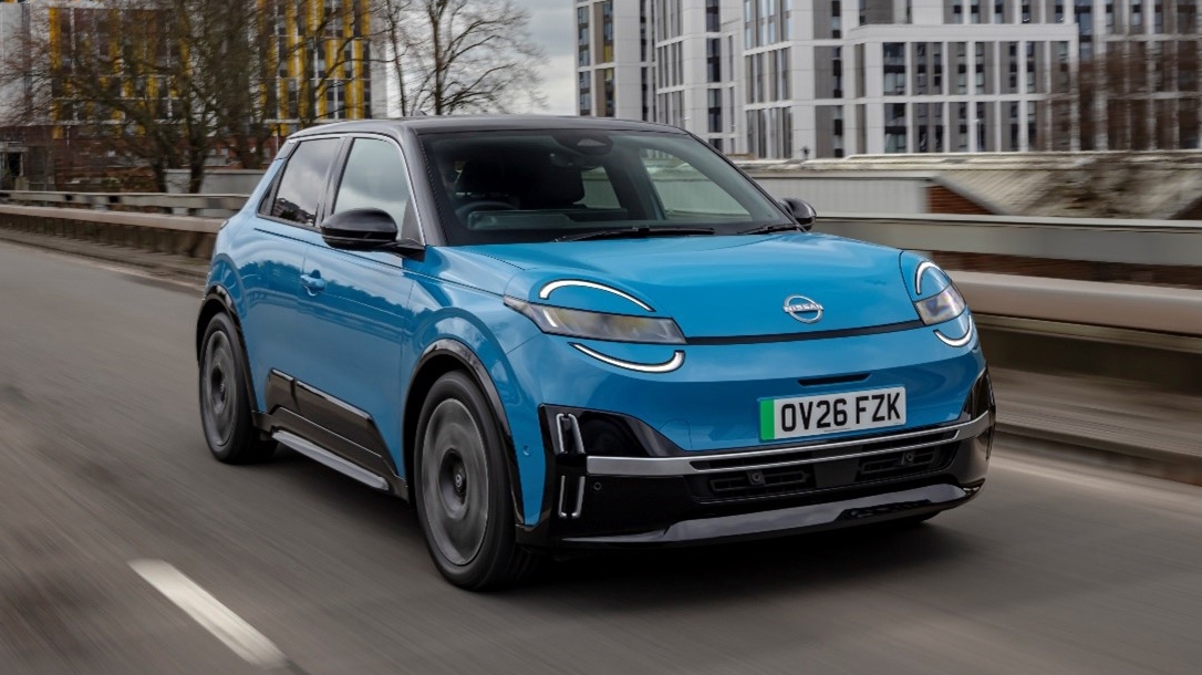 Nissan Micra EV driving