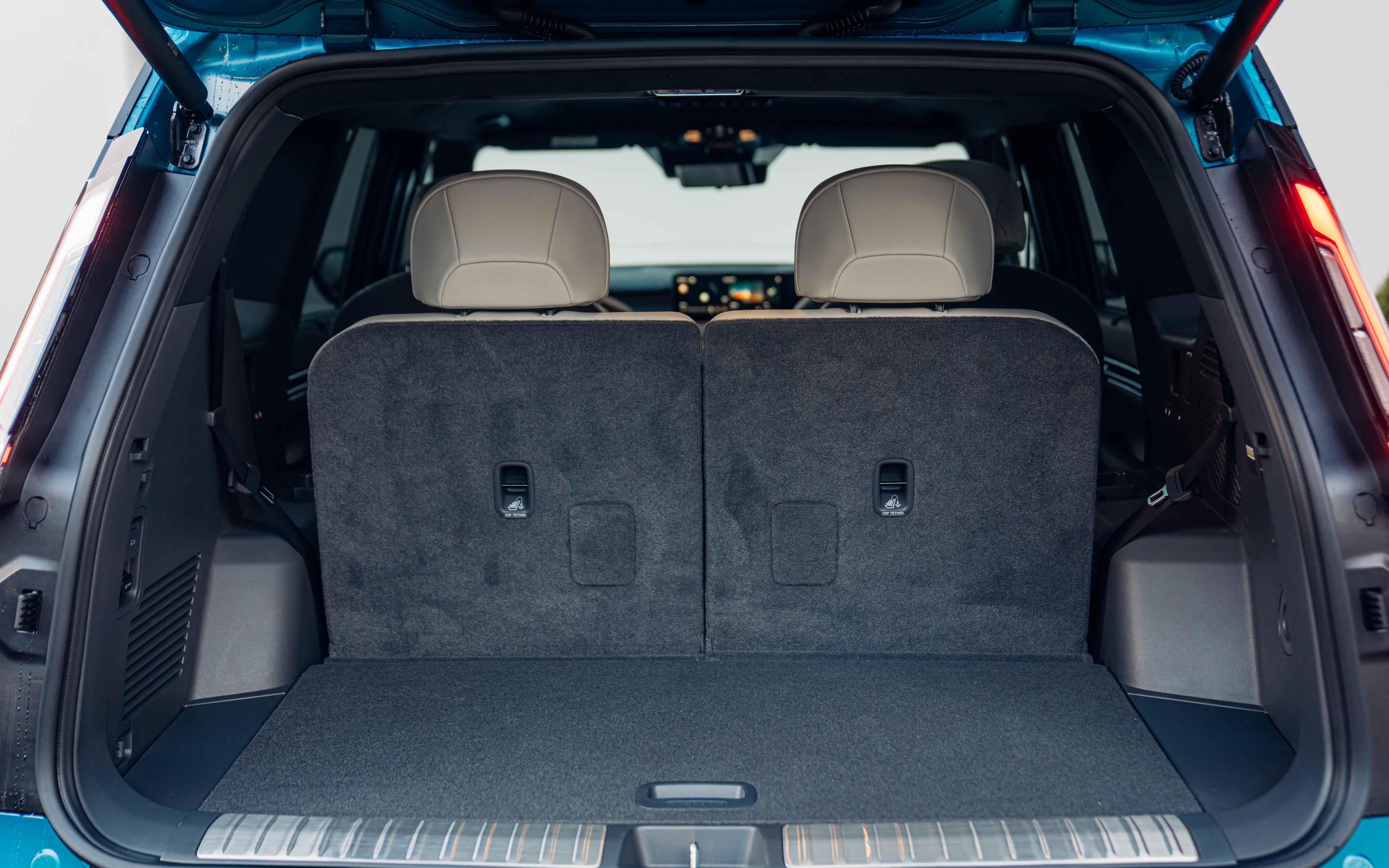 Kia EV9 boot space with rear seats up