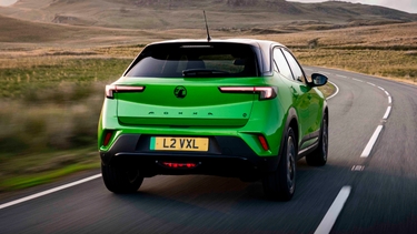 Vauxhall Mokka driving rear view