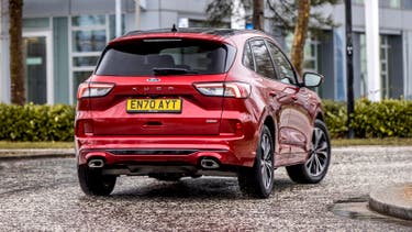 Ford Kuga driving rear view