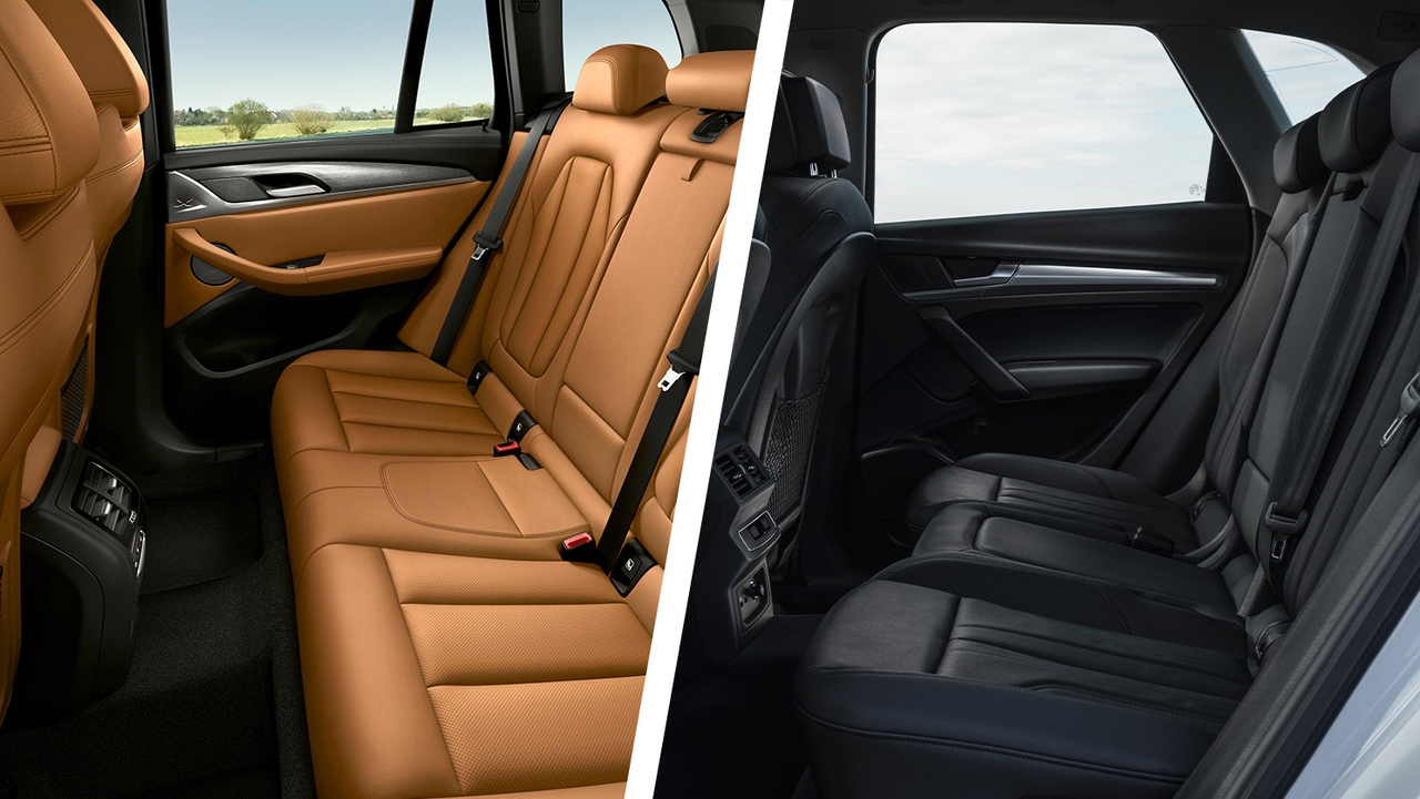 BMW X3 vs Audi Q5 rear seats