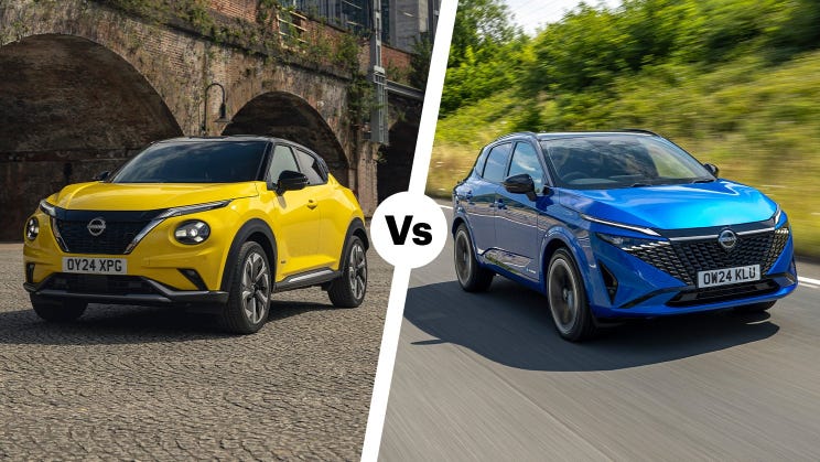 Nissan Juke vs Qashqai – which is best?