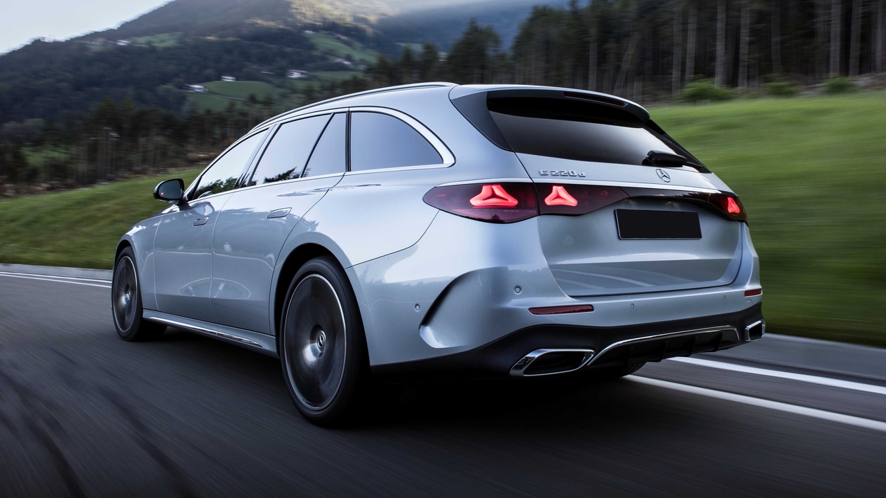 2024 Mercedes E-Class Estate rear view driving