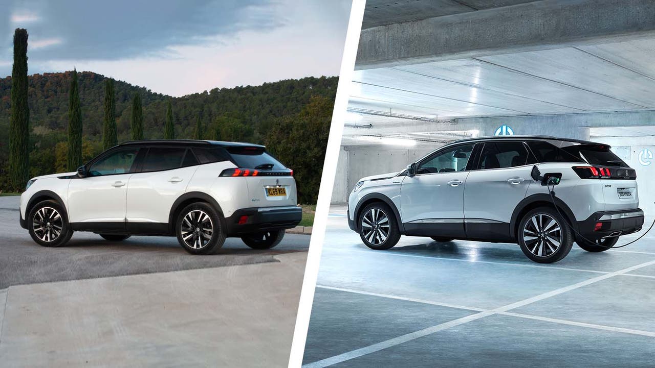 Peugeot 2008 vs Peugeot 3008 side shot