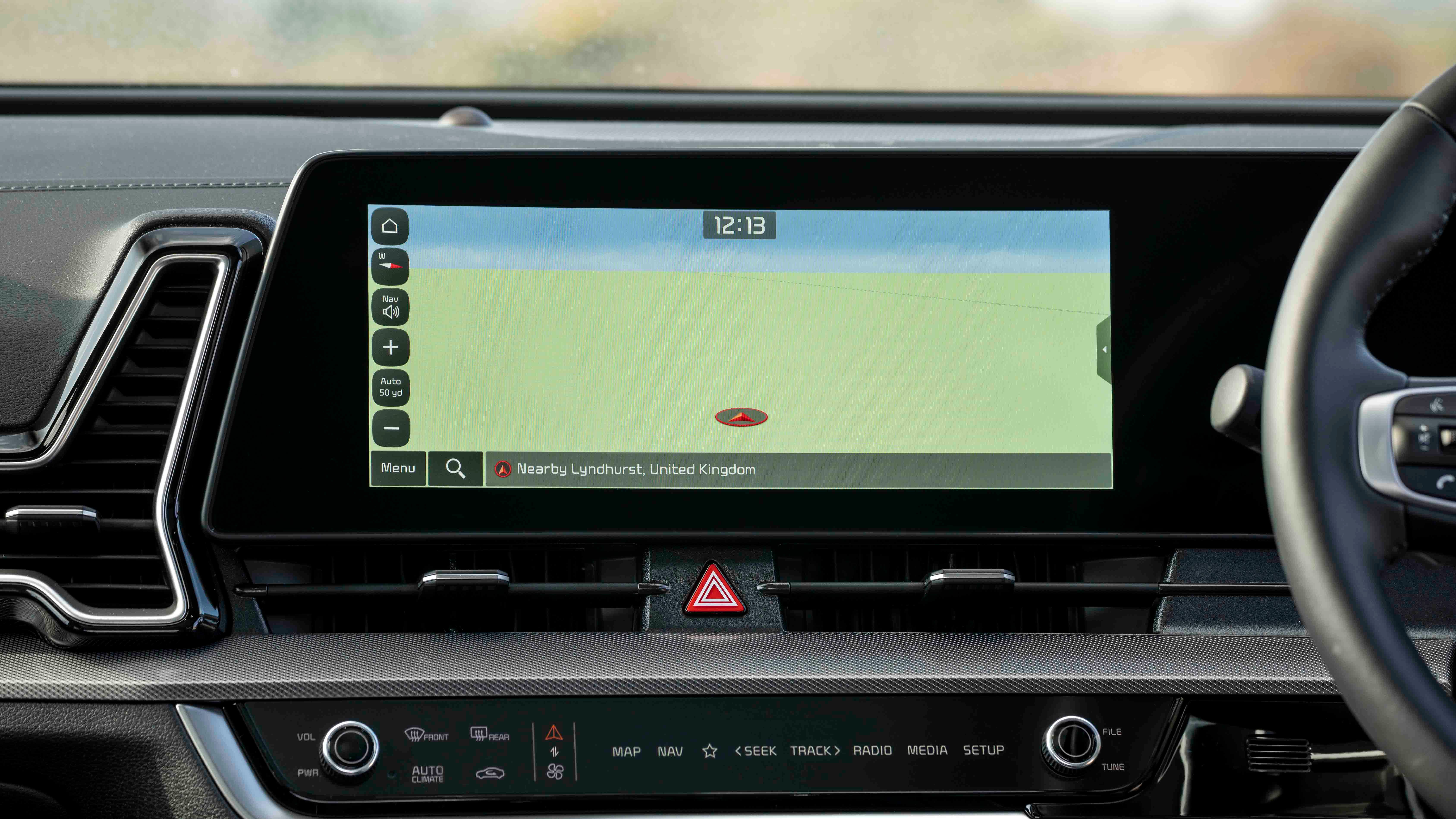 Kia Sportage sat nav screen