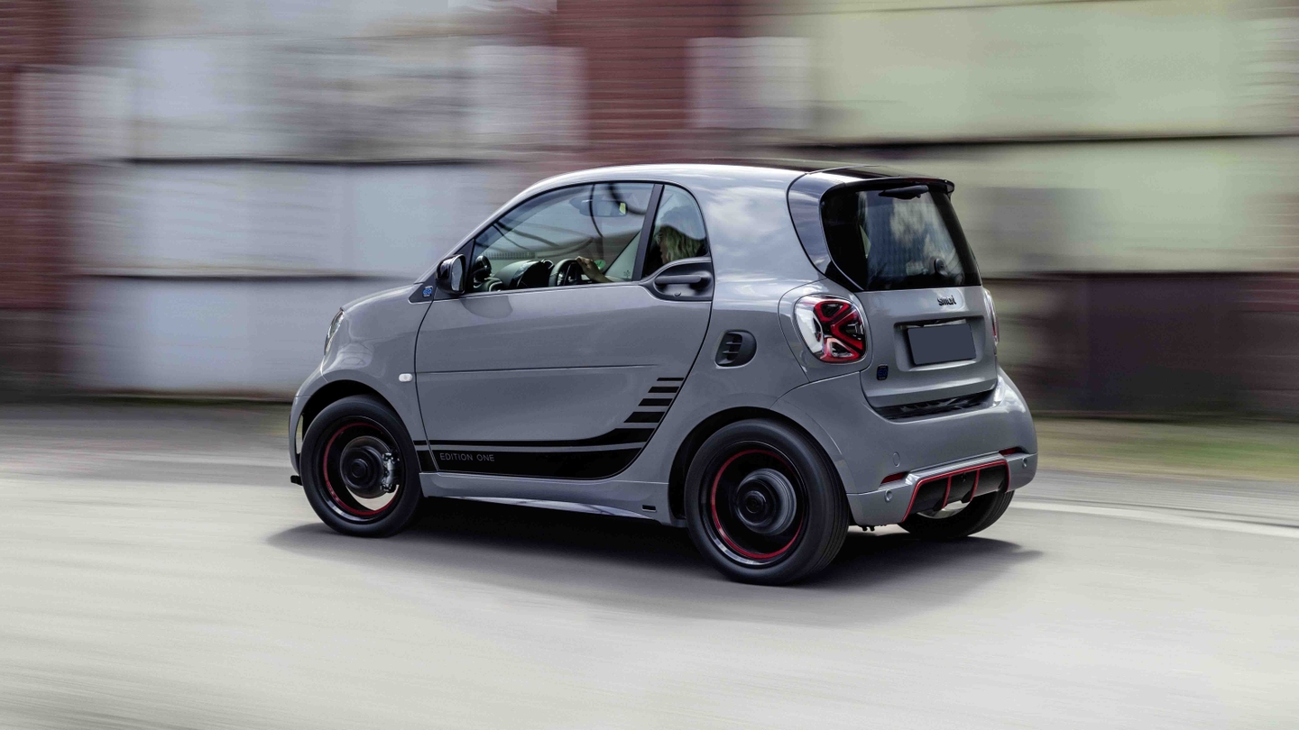 Smart EQ Fortwo driving rear view