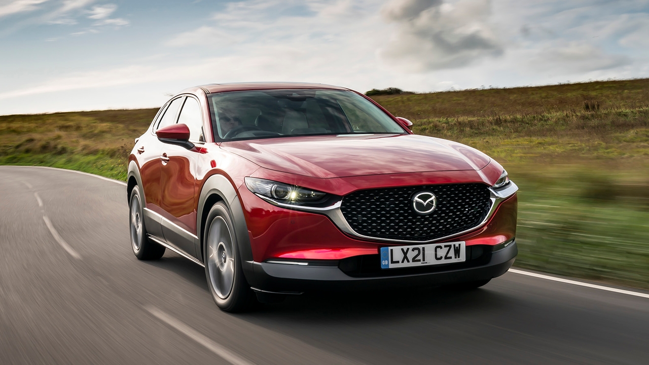 Mazda CX-30 in red