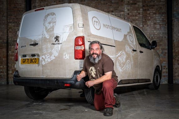 Van Gogh: Motorpoint partners with artist Ruddy Muddy to recreate a commercial vehicle masterpiece