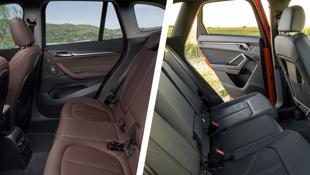 BMW X1 vs Audi Q3 rear seats shot