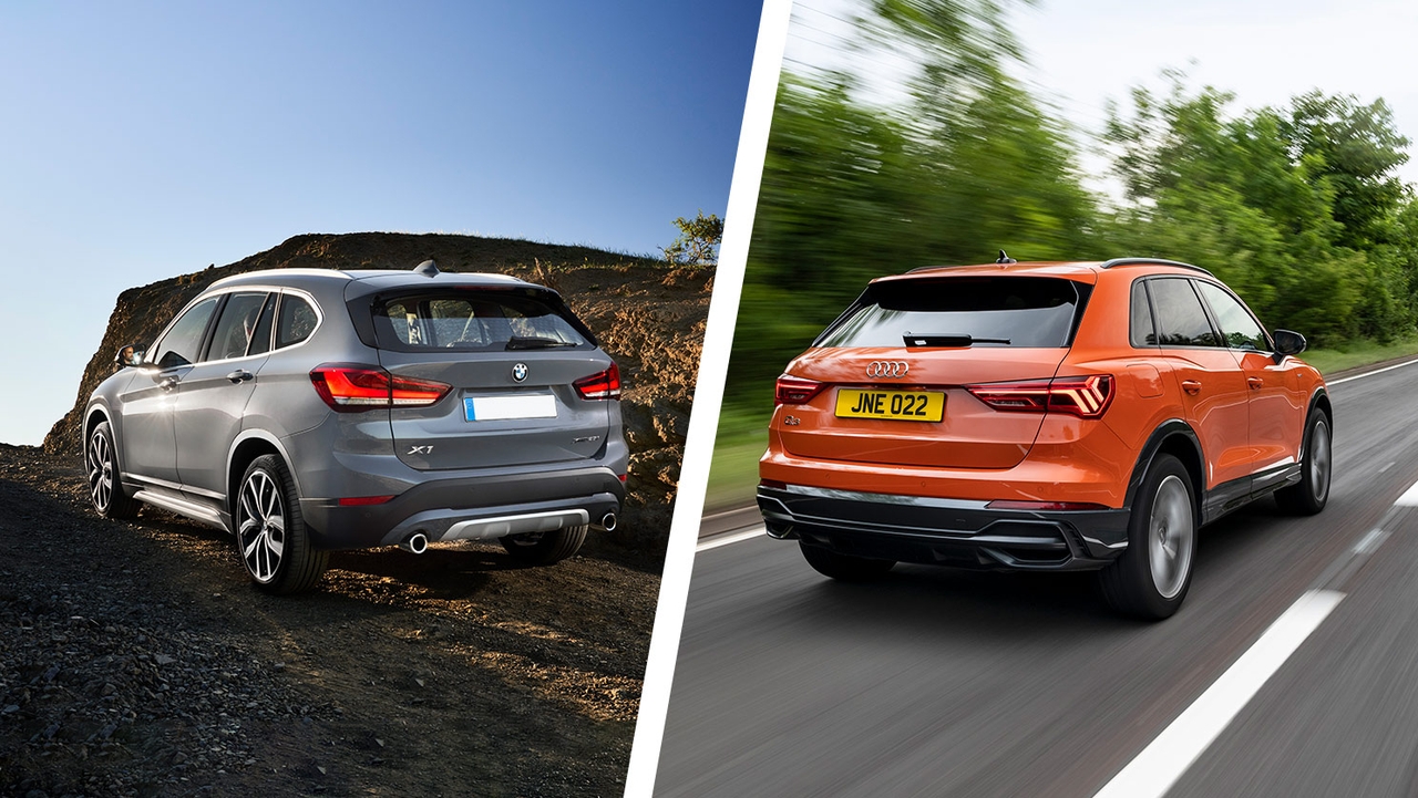 BMW X1 vs Audi Q3 driving shot