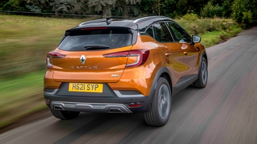 Renault Captur driving rear view