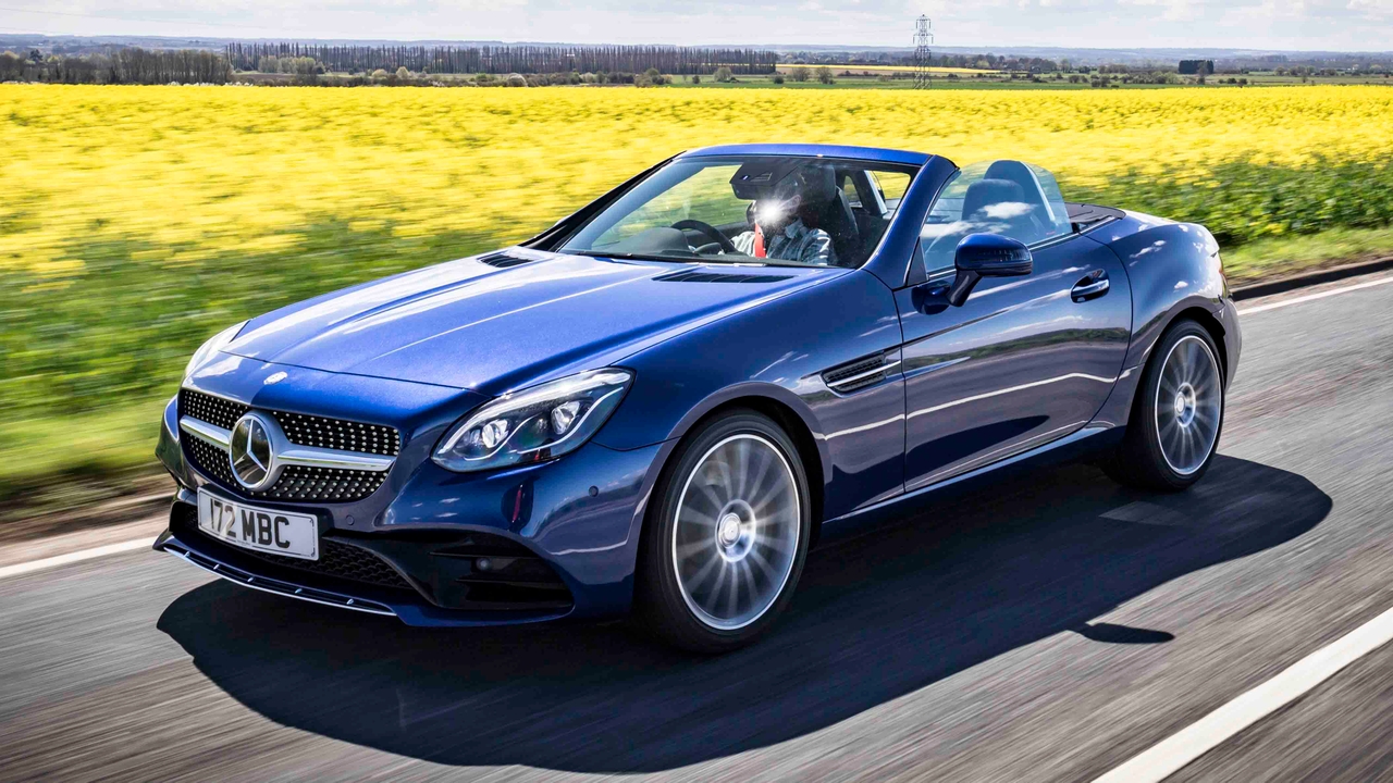 Mercedes SLC driving