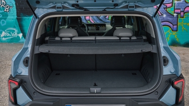 Kia EV2 boot with parcel shelf in place