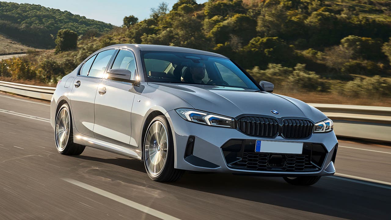 BMW 3 Series in grey – driving shot