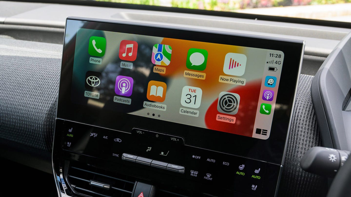 Toyota bZ4X review infotainment system