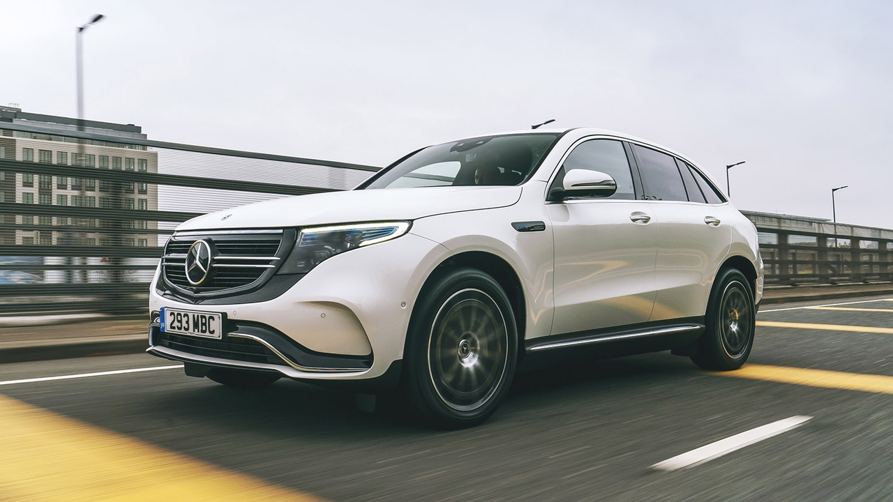 Mercedes EQC in white