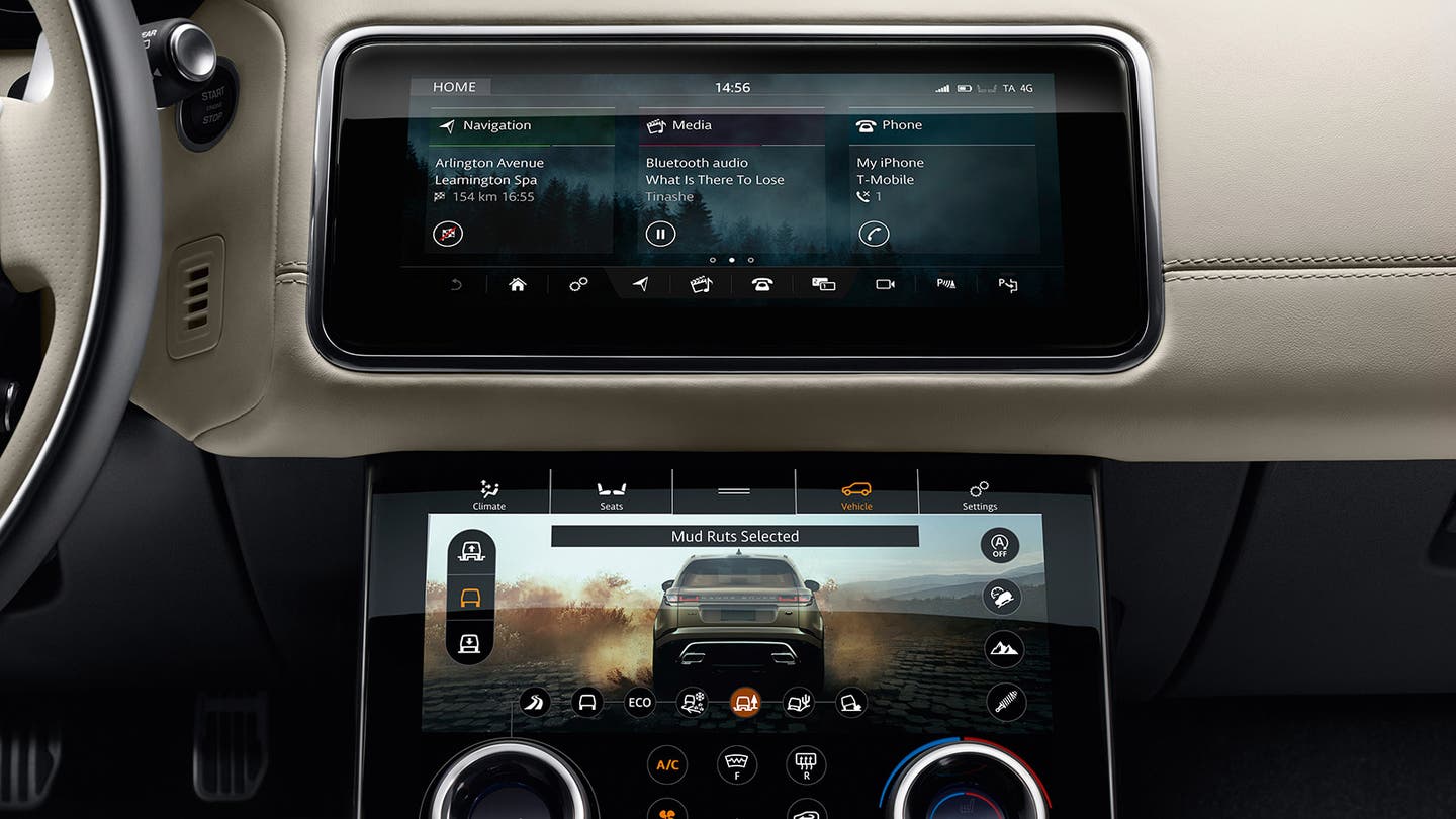 Range Rover Velar infotainment system
