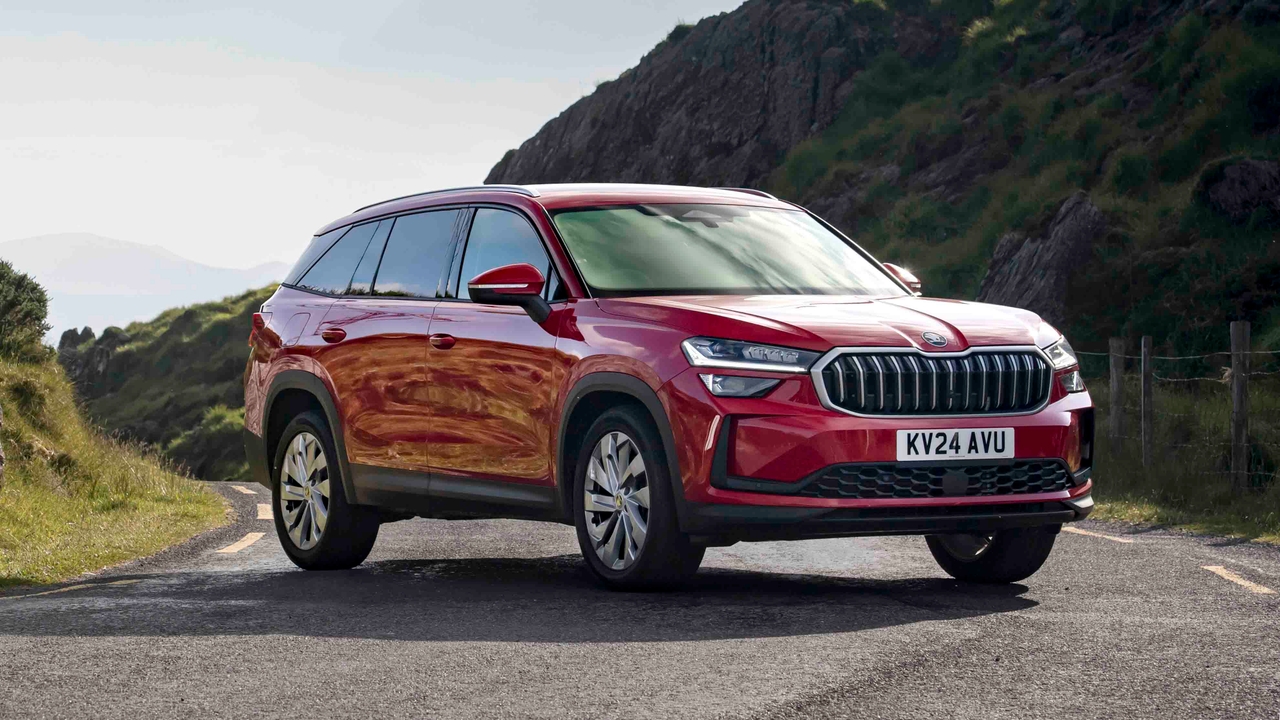 Red Skoda Kodiaq