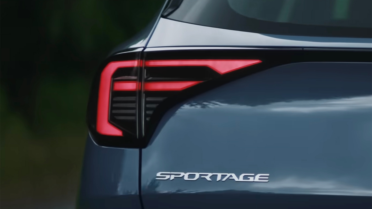 Kia Sportage facelift brakelight detail