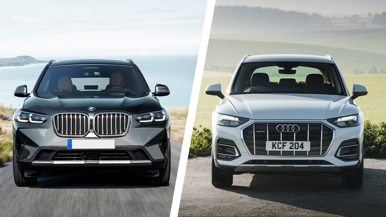 BMW X3 vs Audi Q5 front