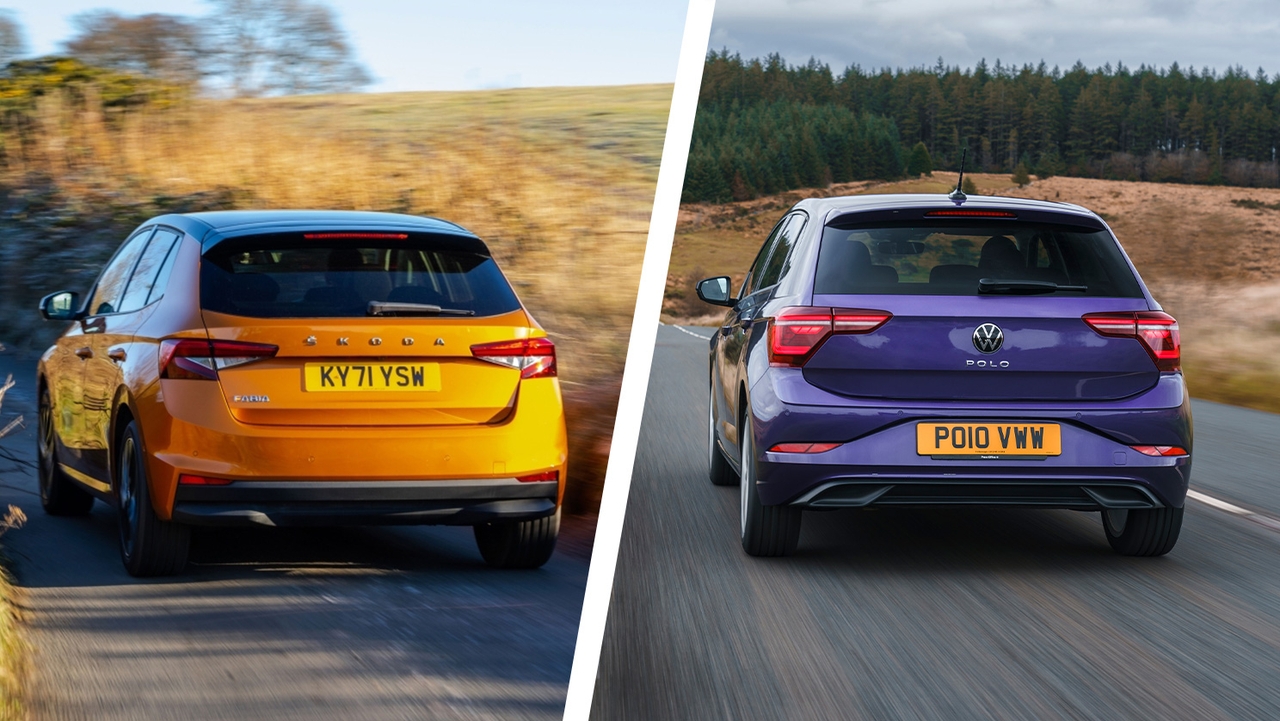 Skoda Fabia vs VW Polo rear driving