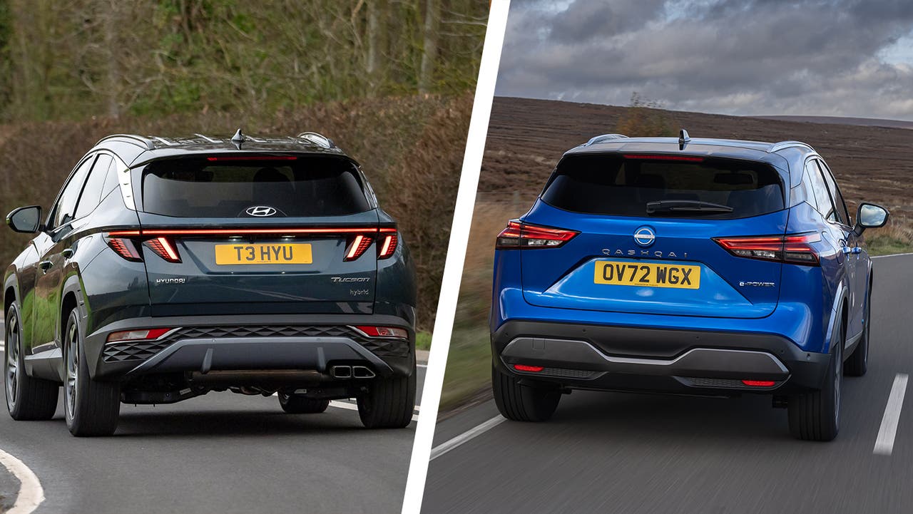 Hyundai Tucson vs Nissan Qashqai rear