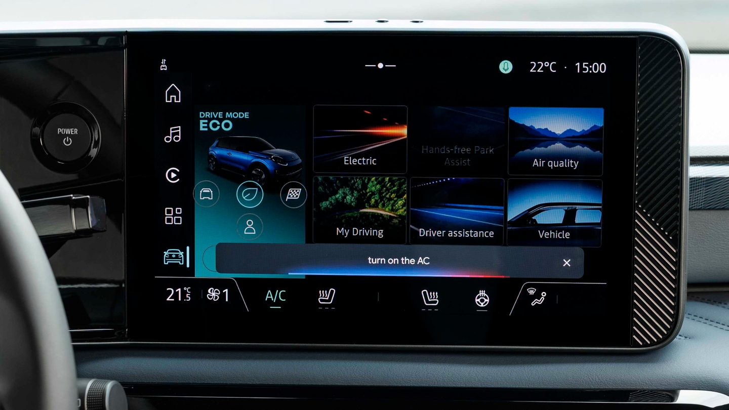 Nissan Micra EV touchscreen