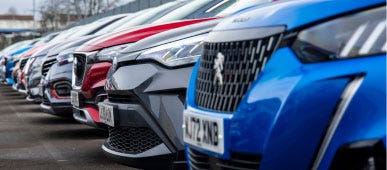 cars in a line