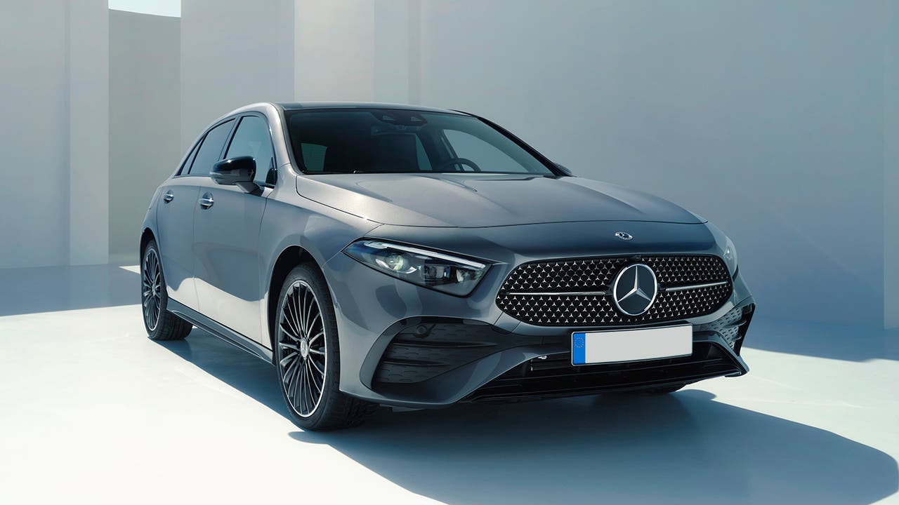 Mercedes A-Class in grey – studio shot
