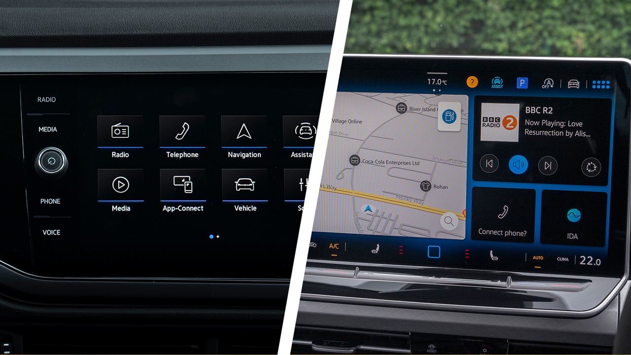 VW Polo vs VW Golf infotainment