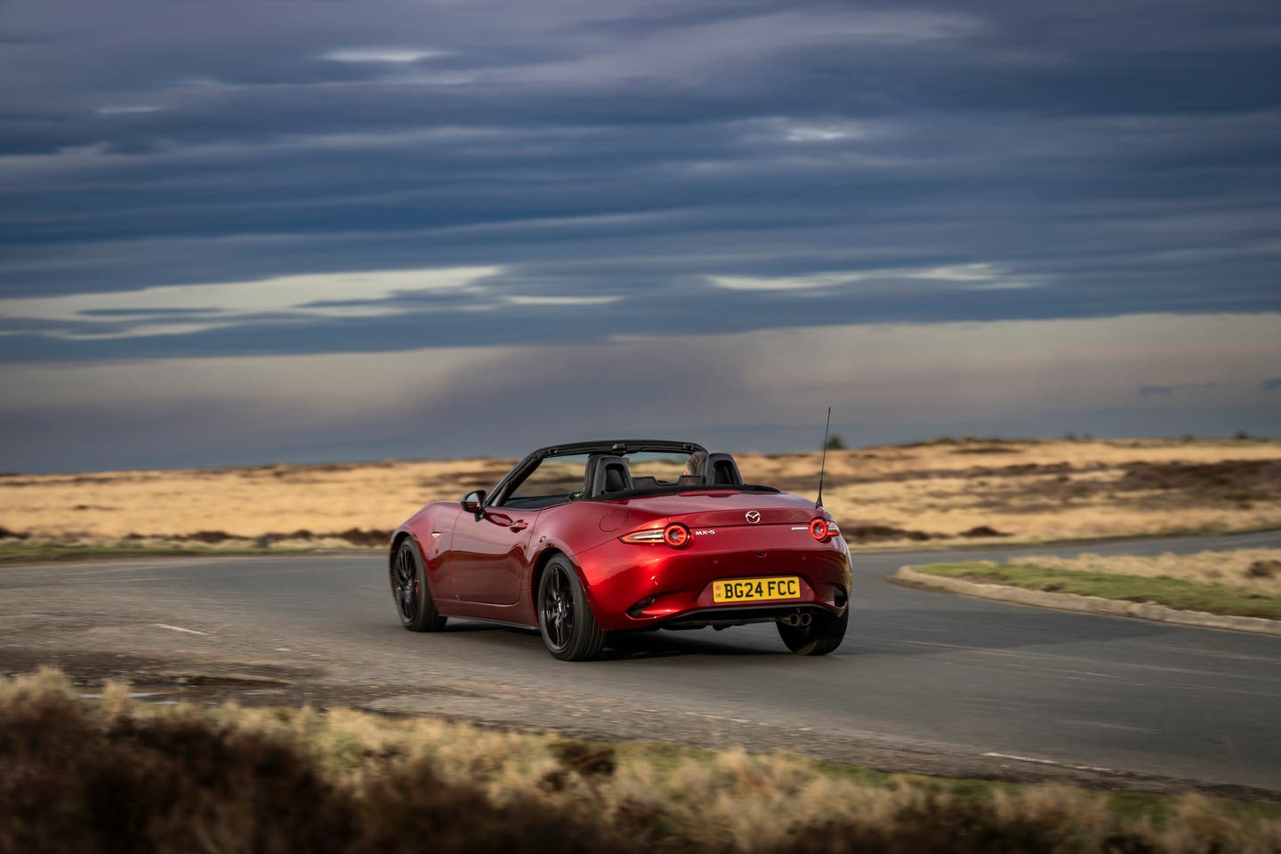 2024 Mazda MX-5 rear driving shot