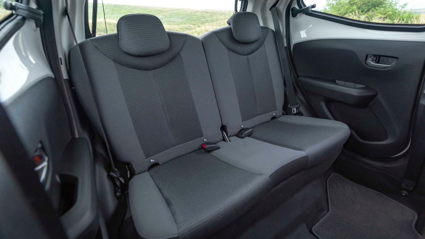 Toyota Aygo rear seats