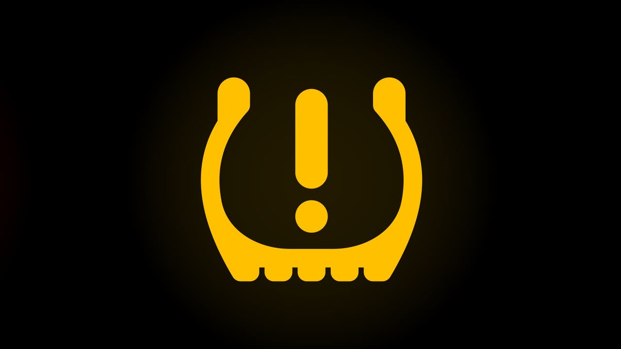 Tyre pressure warning light