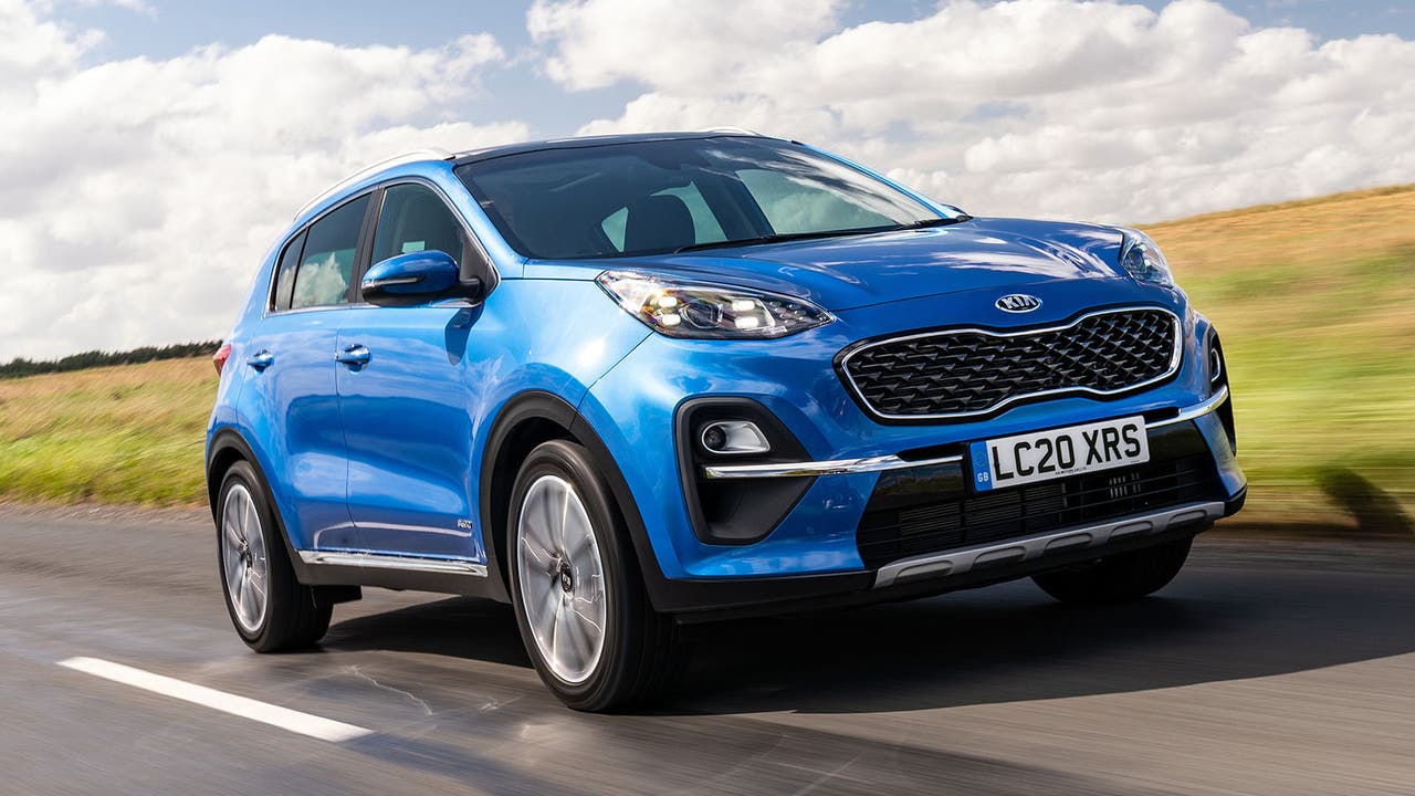 Kia Sportage in blue