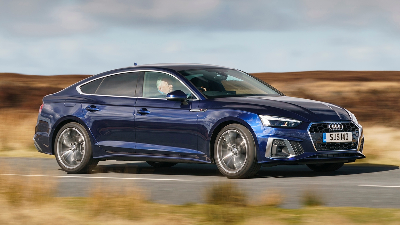 Audi A5 Sportback in blue